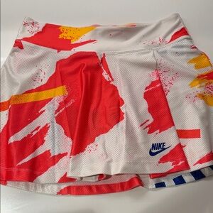 Nike Abstract Red and White Skirt